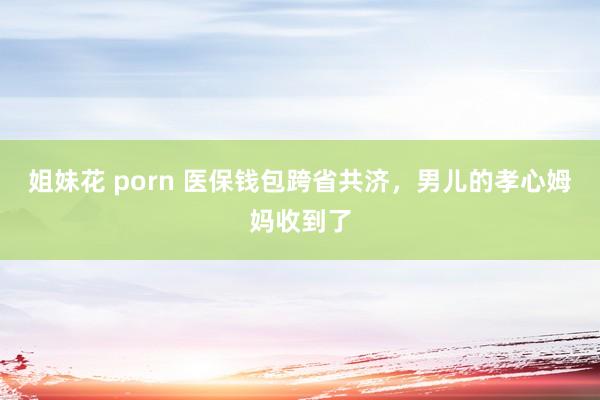 姐妹花 porn 医保钱包跨省共济，男儿的孝心姆妈收到了